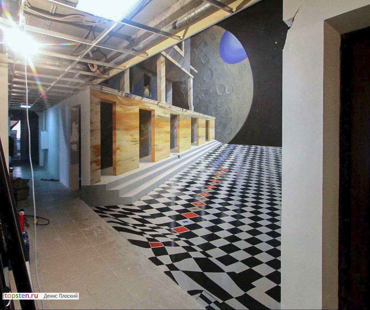3Д стены в СПб - реалистичная роспись стен с эффектом 3Д 